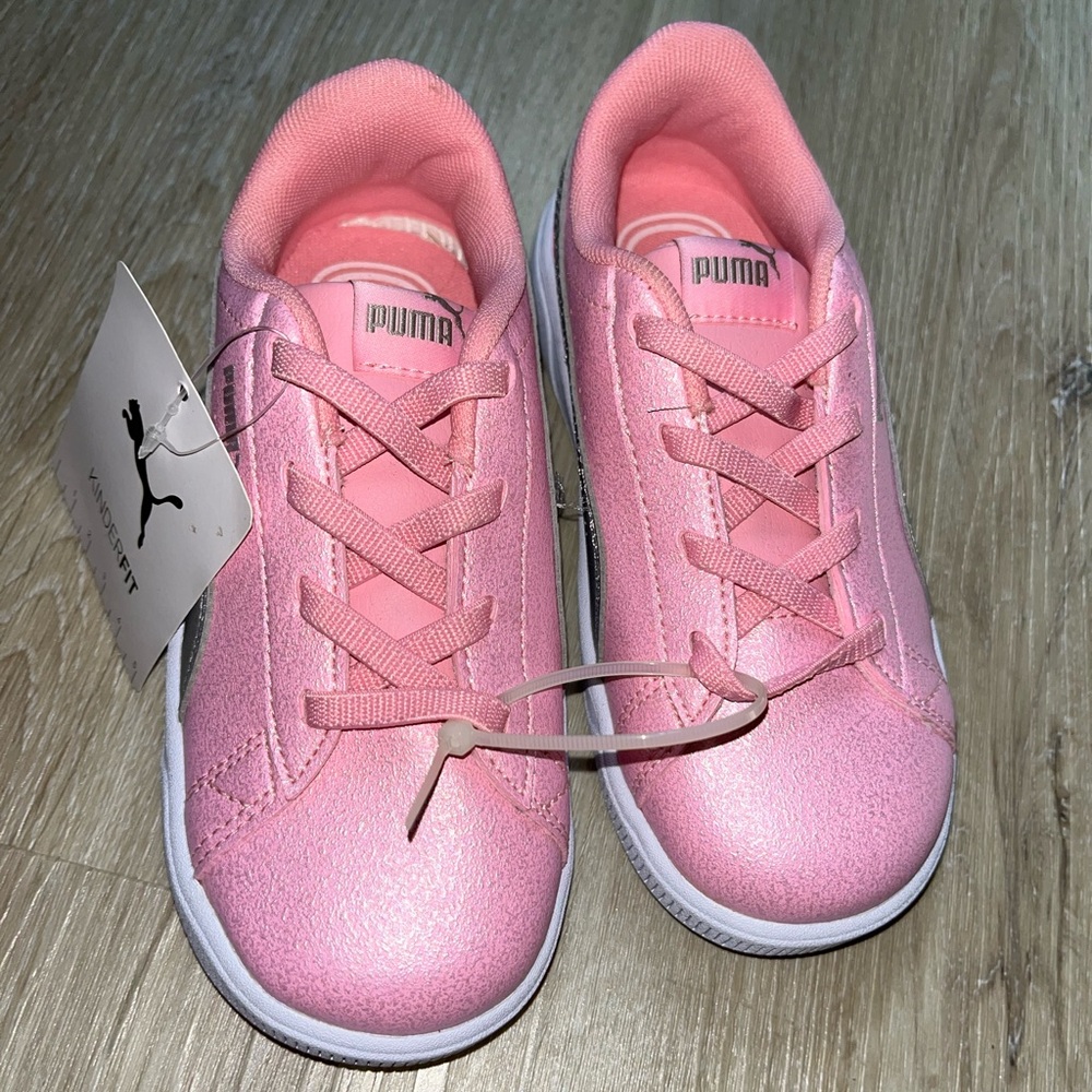 Brand New PUMA sparkle pink slip on shoes sneakers toddler girls size 10